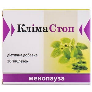 КлімаСтоп таблетки негормональні, що впливають на всі стадії клімаксу 2 блістера по 15 шт