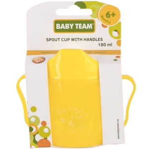 Поїльник-спаут дитячий BABY TEAM (Бебі Тім) артикул 5007 з ручками з 6 місяців 180 мл