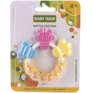 Брязкальце-прорізувач дитяче BABY TEAM (Бебі Тім) артикул 8410 Квіточка