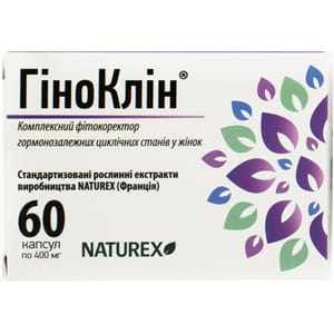 ГіноКлін капсули для нормалізації менструального циклу 6 блістеров по 10 шт