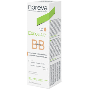 Крем для обличчя NOREVA (Норева) Exfoliac (Ексфоліак) BB тонуючий бежевий тон для корекції недоліків жирної та проблемної шкіри 30 мл