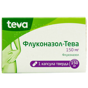 Флуконазол-Тева капс. тверді 150мг №1