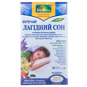 Фиточай ДОКТОР ФИТО Ласковый сон в фильтр-пакетах по 1,5 г 20 шт