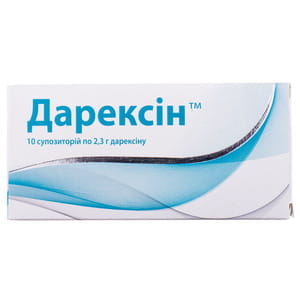 Дарексін супозиторії (свічки) по 2,3 г гігієнічно-профілактичні на основі лікарських трав 2 блістери по 5 шт