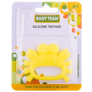 Прорізувач дитячий BABY TEAM (Бебі Тім) артикул 4008 силіконовий Морські мешканці з 4-х місяців 1 шт