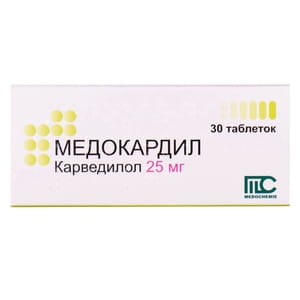 Медокардил табл. 25мг №30