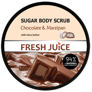 Скраб для тіла FRESH JUICЕ(Фреш джус) цукровий Chocolate & Marzipan (Шоколад та марципан) 225 мл