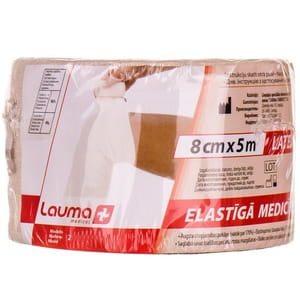 Бинт еластичний медичний LAUMA (Лаума) модель 2 Latex Free високого ступеня розтяжності розмір 5м х 8см