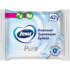 Туалетний папір ZEWA (Зева) вологий Pure упаковка 42 шт