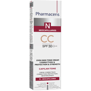 Крем для обличчя PHARMACERIS (Фармацеріс) N Capilar-Tone CC при куперозі SPF 30 40 мл