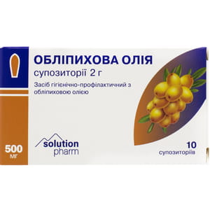 Облепиховое масло супп. ректал. №10 Solution Pharm