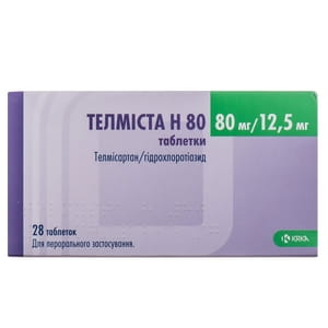 Телмиста Н 80 табл. 80мг/12,5мг №28