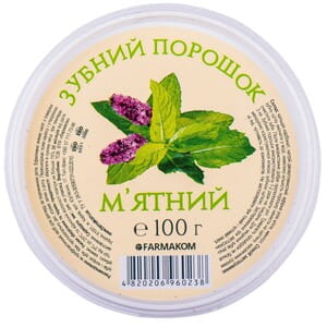 Зубной порошок Мятный Фармаком банка 100 г