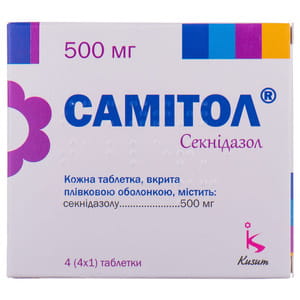 Самітол табл. в/о 500мг №4
