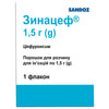 Зинацеф пор. д/р-ну д/ін. 1,5г фл. №1