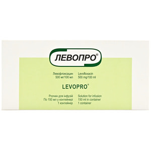 Левопро р-н д/інф. 500мг/100мл конт. 150мл №1