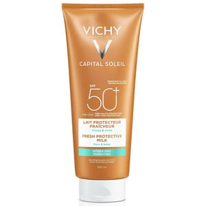 Молочко для лица и тела VICHY (Виши) Капиталь Солей солнцезащитное увлажняющее SPF 50+ 300 мл