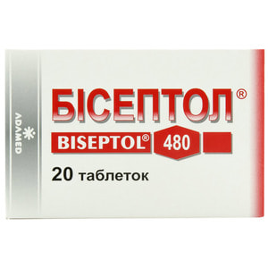 Бісептол табл. 400мг/80мг №20