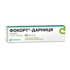 Фокорт-Дарниця крем 1мг/г туба 15г
