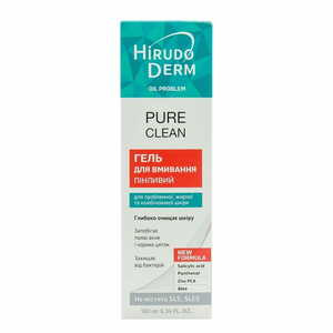 Гель для умивання HIRUDO DERM (Гірудо дерм) Oil Problem Pure Clea (Оіл Проблем Пур Кліа) пінливий 180 мл