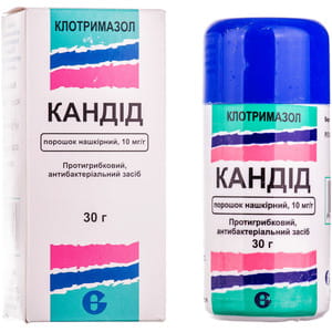 Кандид пор. накож. 10мг/г фл. 30г