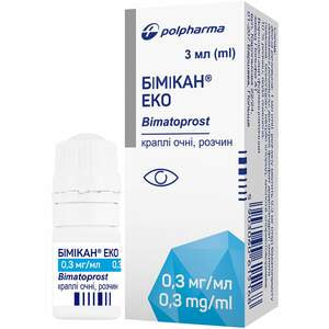 Бімікан Еко крап. очні р-н 0,3мг/мл фл. 3мл №1
