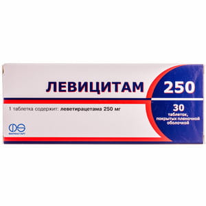 Левіцитам 250 табл. в/о 250мг №30