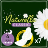 Прокладки гігієнічні жіночі NATURELLA (Натурелла) Classic Camomile Night Single (Класик) нічні з крильцями Ромашка 7 шт
