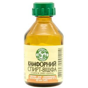 Спирт камфорний-Вішфа р-н д/зовн. застос. 10% фл. 40мл