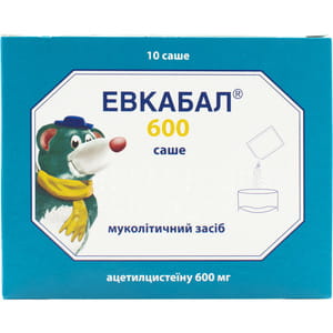 Евкабал 600 саше пор. д/орал. р-ну 600мг саше 3г №10