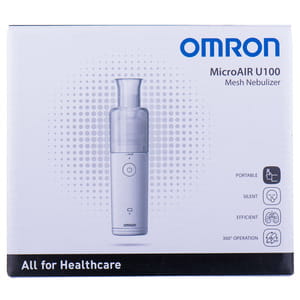 Інгалятор ультразвуковий Omron (Омрон) модель NE U100- Е з зниженою частотою ультразвука + MESH-технологія