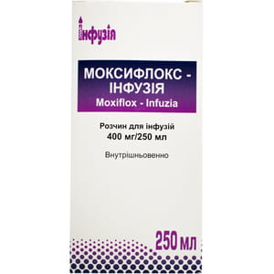 Моксифлокс-Инфузия р-р д/инф. 400мг/250мл бут. 250мл №1