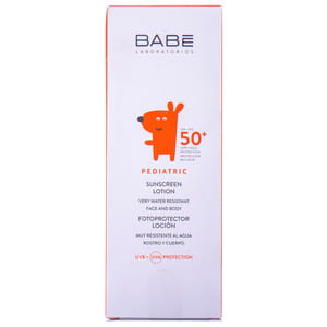 Лосьйон для обличчя та тіла BABE LABORATORIOS (Бабе Лабораторіос) Pediatric (Педіатрік) дитячий сонцезахисний SPF50+ 100 мл