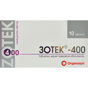Зотек табл. п/о 400мг №10