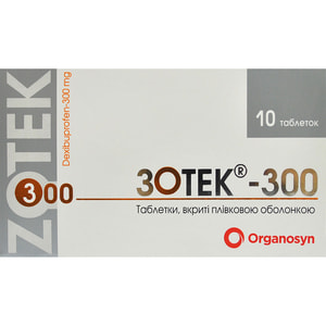 Зотек табл.в/о 300мг №10