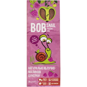 Цукерки дитячі натуральні Bob Snail (Боб Снеіл) Равлик Боб яблучно-малинові 30 г