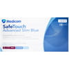 Перчатки смотровые нитриловые нестерильные неприпудренные Safe Touch Advanced Slim Blue голубые размер S 1 пара