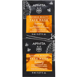 Маска для обличчя APIVITA EXPRESS BEAUTY (Експрес бьюты) зволожуюча й живильная з медом по 8 мл 2 шт