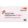 Аксетин пор. д/р-ну д/ін. 0,75г фл. №10