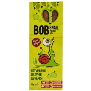 Конфеты детские натуральные Bob Snail (Боб Снеил) Улитка Боб яблочные 30 г