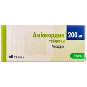 Аміокордин табл. 200мг №60