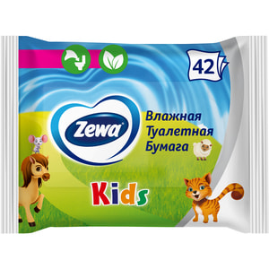 Туалетний папір ZEWA (Зева ) Kids дитячий вологий 42 шт