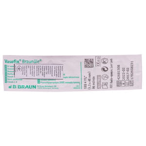 Канюля катетер внутрішньовенний Vasofix (Вазофікс) Braunule (Браунюля) зелена розмір 18G (1,3 x 45 мм) 1 шт