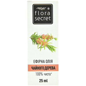 Олія FLORA SECRET (Флора Сікрет) Чайного дерева ефірна 25 мл